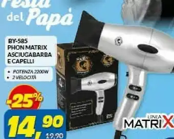 Risparmio Casa By-585 phon asciuga barba e capelli offerta