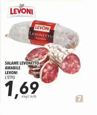 Coop Levoni Salame Levonetto Amabile offerta