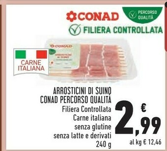 Conad City Conad arrosticini di suino percorso qualità offerta