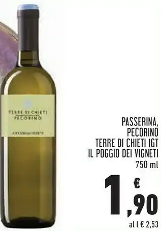 Conad City Pecorino terre di chieti igt 750 ml offerta