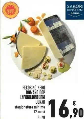 Conad City Conad pecorino nero romano dop offerta