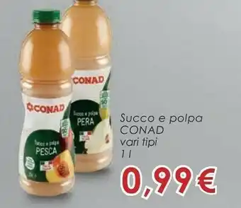 Conad City Conad - succo e polpa di pera 1000 g(ml) offerta