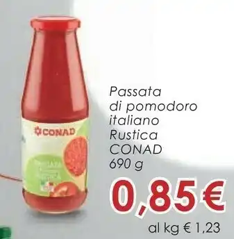 Conad City Conad passata di pomodoro italiana rustica offerta