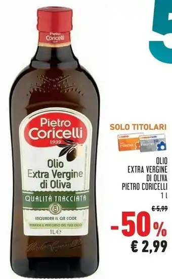 Conad Pietro coricelli - olio extra vergine di oliva 1000 g(ml) offerta
