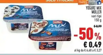 Conad Mix yogurt bianco più fiocchi al cioccolato e yogurt bianco più anelli al cioccolato offerta