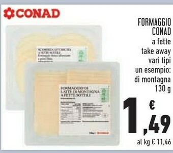 Conad Conad formaggio offerta