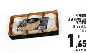 Conad Serenate di scaramuccia alla nocciola 150 g offerta