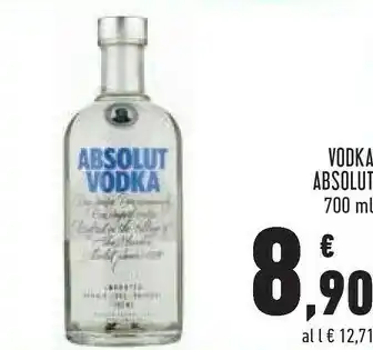 Conad Absolut vodka 0,7 l 40% offerta