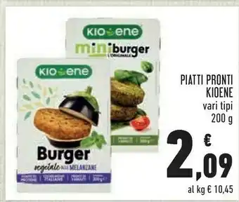Conad Kioene - burger vegetale alle melanzane 200 g(ml) offerta
