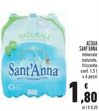 Conad Acqua minerale naturale 1500 g(ml) offerta