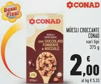 Conad Conad muesli croccante offerta