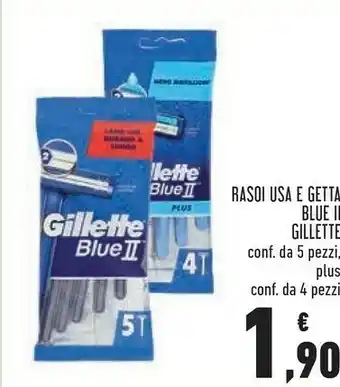 Conad Blue 2 rasoio da uomo blu offerta