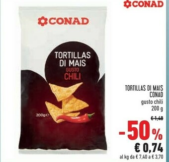 Conad Superstore Conad tortillas di mais offerta