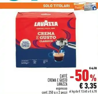 Conad Superstore Crema e gusto classico espresso offerta