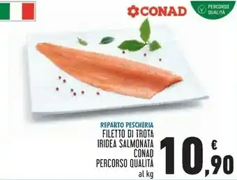 Conad Superstore Conad filetto di trota iridea salmonata percorso qualità offerta