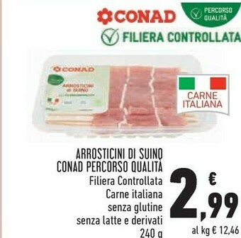 Conad Superstore Conad arrosticini di suino offerta