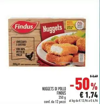 Conad Superstore Delizie di pollo nuggets 250 g(ml) offerta