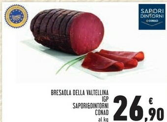 Conad Superstore Conad bresaola della valtellina igp sapori& dintorni offerta