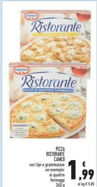 Conad Superstore Pizza ai quattro formaggi ristorante 340 g(ml) offerta