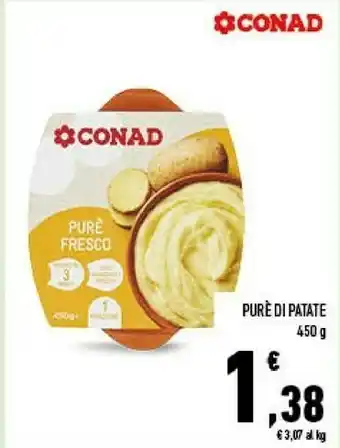 Conad City Conad purè di patate 450 g offerta