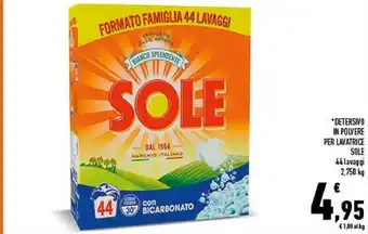 Conad City Detersivo in polvere per lavatrice offerta