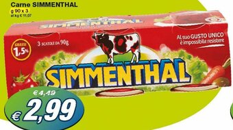 Prix Quality Simmenthal Carne 90 g x 3 offerta