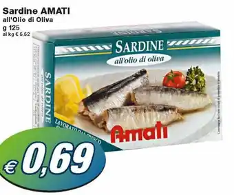 Prix Quality Amati Sardine all'Olio di Oliva 125 g offerta