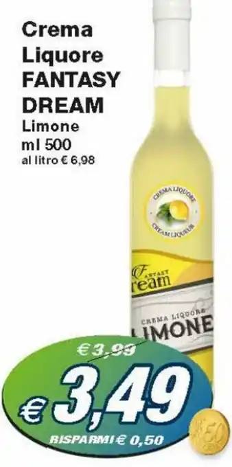 Prix Quality Fantasy Dream Crema Liquore Limone 500 ml offerta