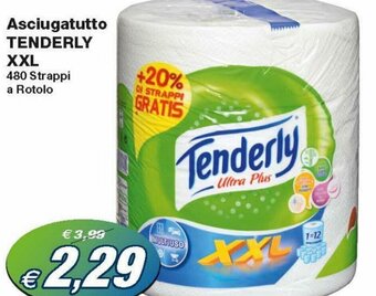 Prix Quality Tenderly XXL Asciugatutto 480 Strappi a Rotolo offerta