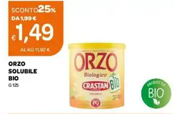 Ekom Orzo Solubile Bio 125 g offerta
