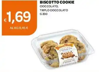 Ekom Cookie Biscotto Cioccolato, Triplo Cioccolato 200 g offerta