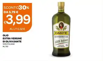 Ekom Dante Olio Extra Vergine di Oliva 100% Italiano 750ml offerta