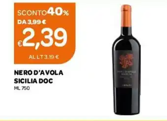 Ekom Nero D'Avola Sicilia DOC 750 ml offerta