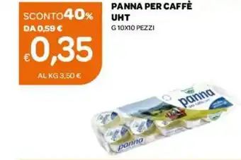 Ekom Panna per Caffè UHT 10 g x 10 pezzi offerta