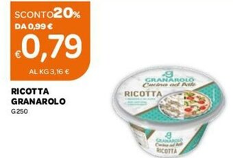 Ekom Granarolo Ricotta 250 g offerta