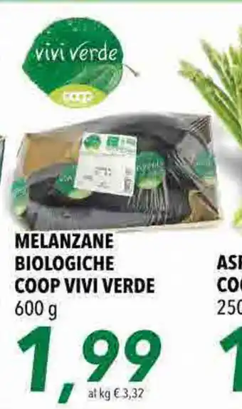 Coop Coop Vivi Verde Melanzane Biologiche 600g offerta