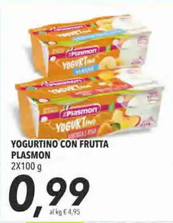 Coop Plasmon Yogurtino con Frutta 2x100g offerta