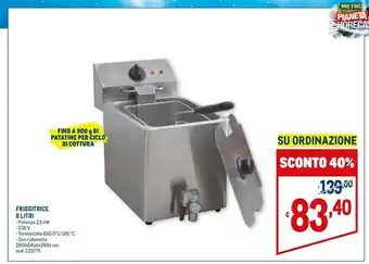 Metro Friggitrice 8 litri offerta
