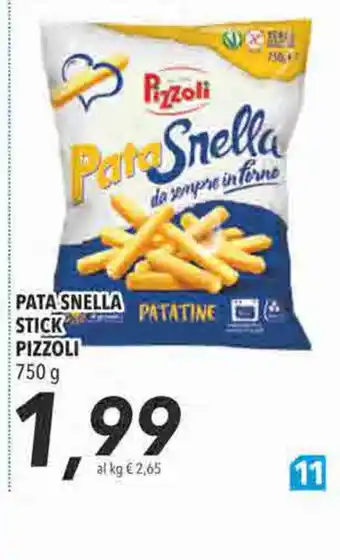 Coop Pizzoli Pata Snella Stick 750g offerta