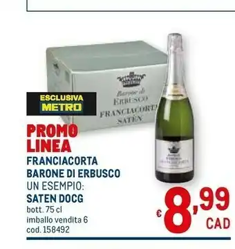 Metro Franciacorta barone di erbusco offerta