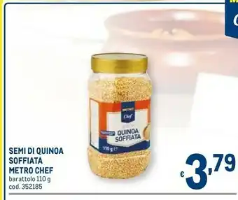 Metro Semi di quinoa soffiata offerta