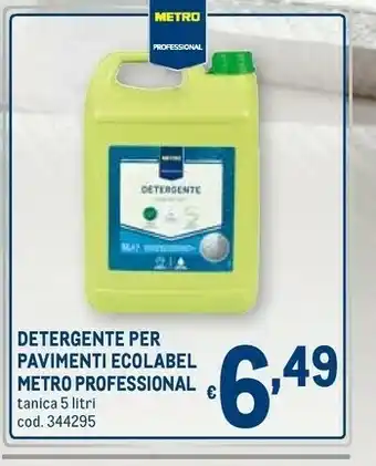 Metro Metro professional detergente per pavimenti ecolabel offerta