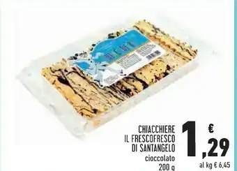 Conad Superstore Chiacchiere il frescofresco cioccolato 200 g offerta