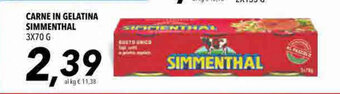 Coop Simmenthal Carne in Gelatina 3x70g offerta