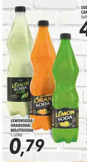 Coop Lemon Soda/Oransoda/Mojitosoda 1 litro offerta