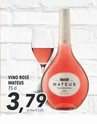 Coop Mateus Vino Rosè 75cl offerta