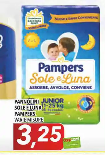 Coop Pampers Sole e Luna Pannolini 11-25kg offerta