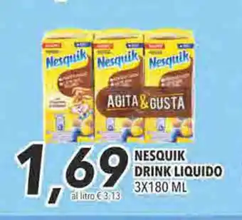 Coop Nesquik Drink Liquido 3x180ml offerta