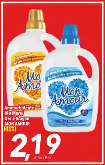 Coop Mon Amour Ammorbidente Blue Mare/ Oro e Aragan 3 litri offerta