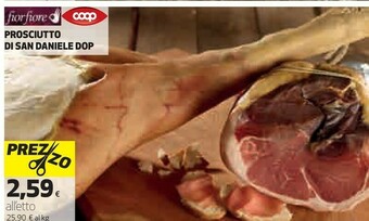 Ipercoop Coop fior fiore prosciutto di san daniele dop offerta
